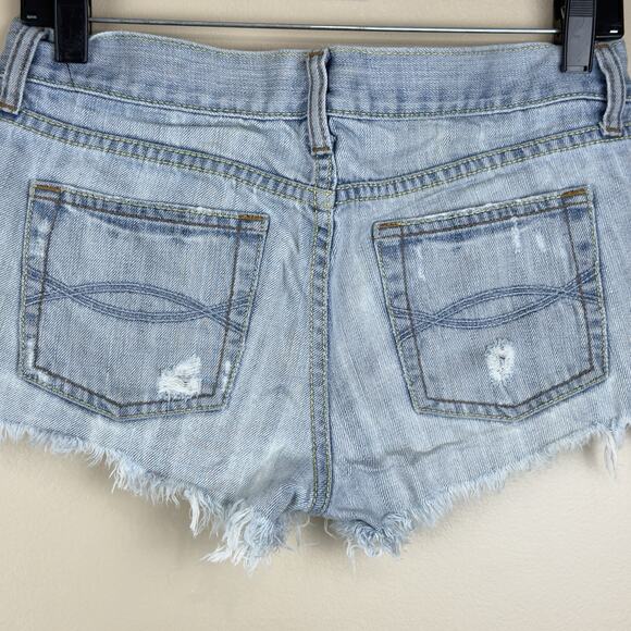 Abercrombie & Fitch Y2K Low-Rise Micro Shorts Size 2 – Ultra Short, Trendy - Picture 5 of 12